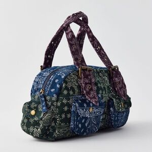 BDG Y2K Bandana Patchwork Duffle Shoulder Bag